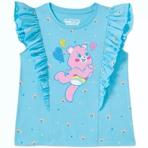 🔥 5 for $30 🔥 Care Bears™ Girls’ Ruffle Sleeve Graphic T-Shirt | Size 7/8